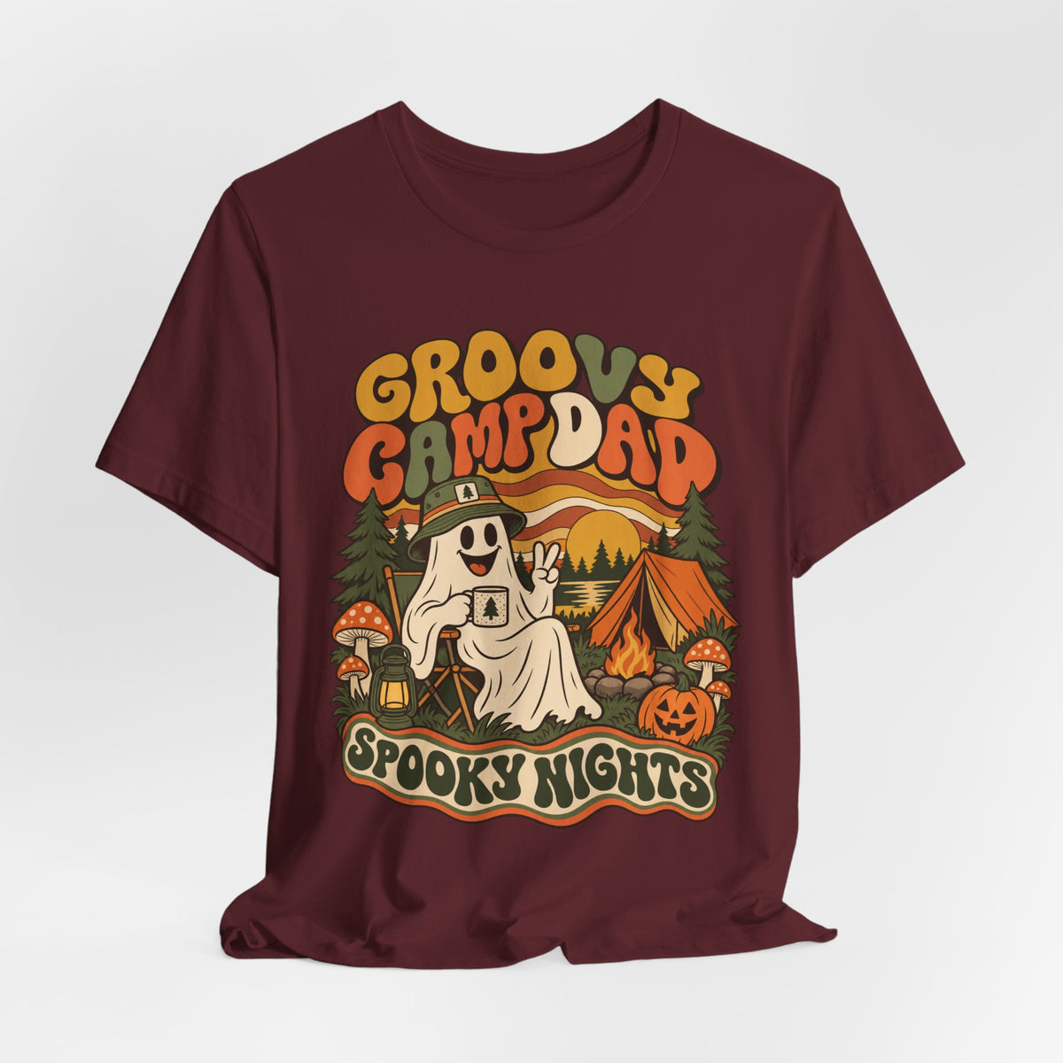 Groovy Camp Dad Spooky Nights Tee