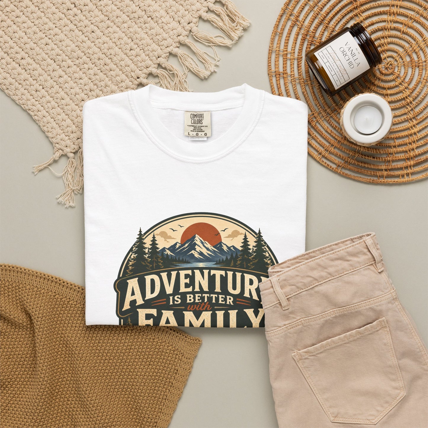 Adventure Is Better With Family T-Shirt — Camping Outdoor Family Graphic Tee