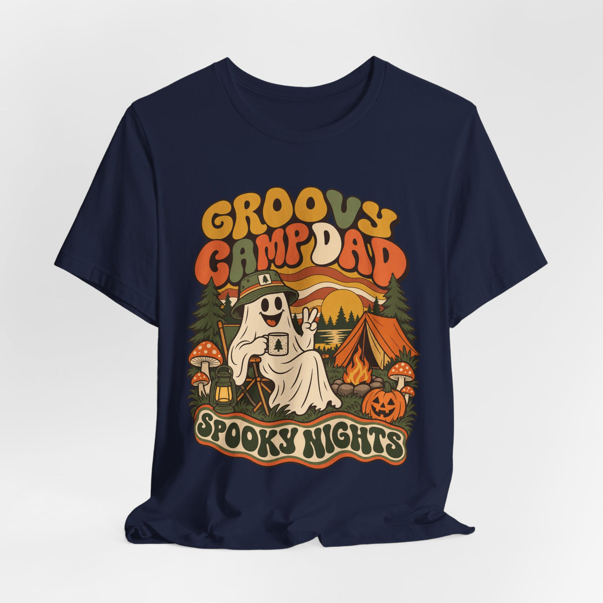 Groovy Camp Dad Spooky Nights Tee