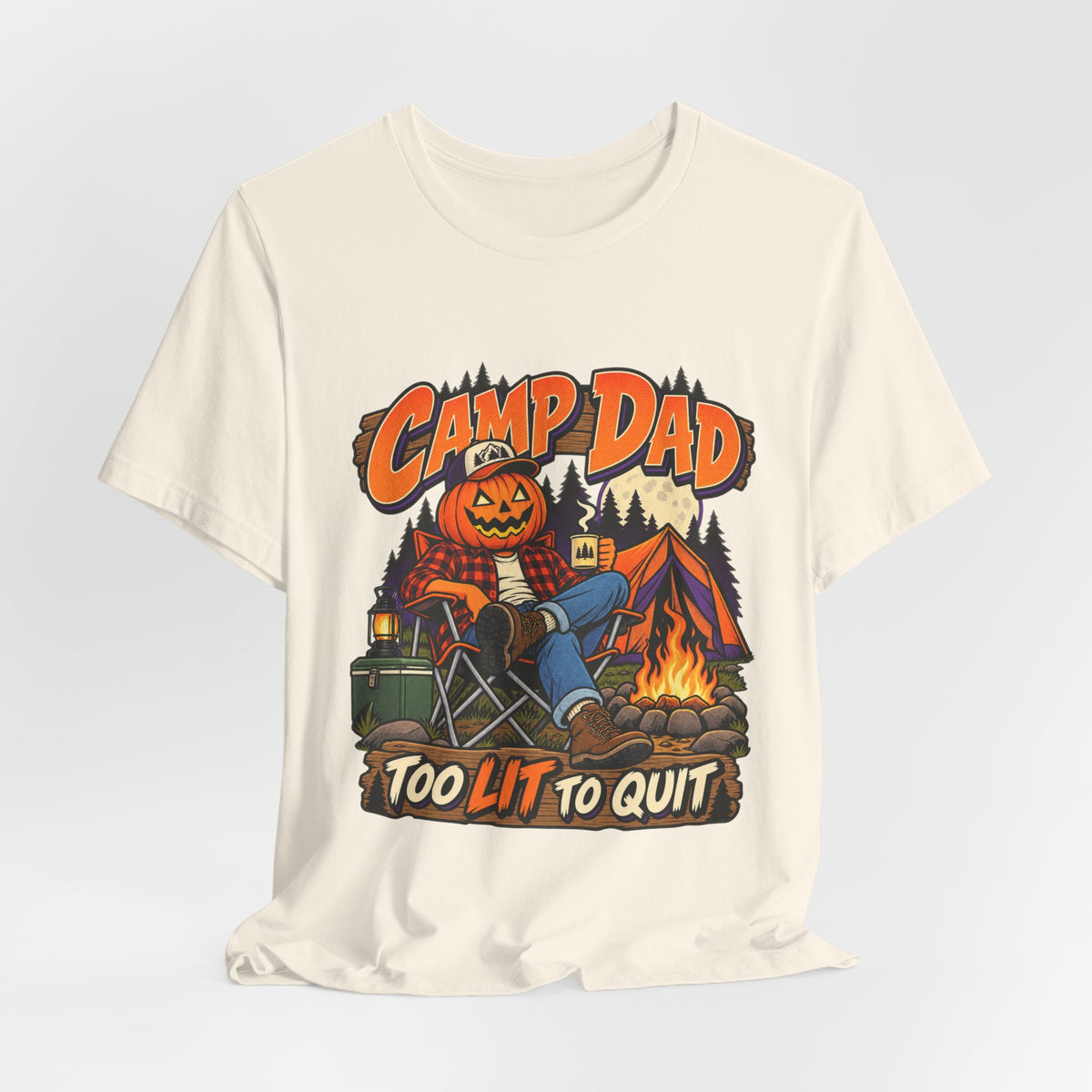 Too Lit To Quit Campfire Tee