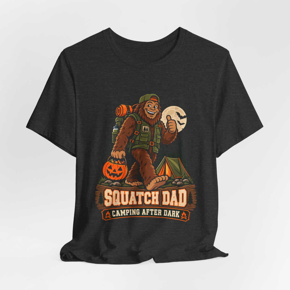 Squatch Dad Camping After Dark Tee