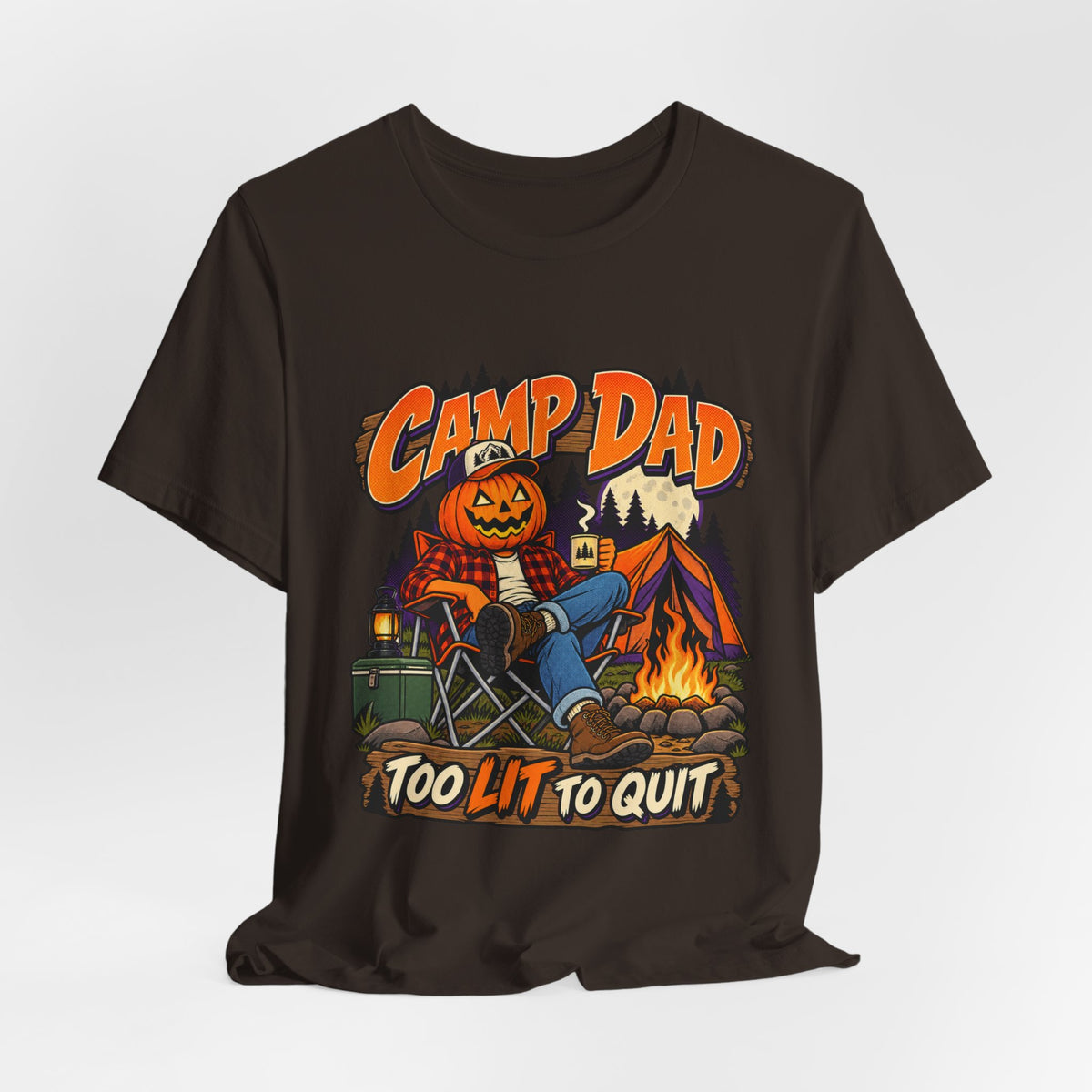 Too Lit To Quit Campfire Tee