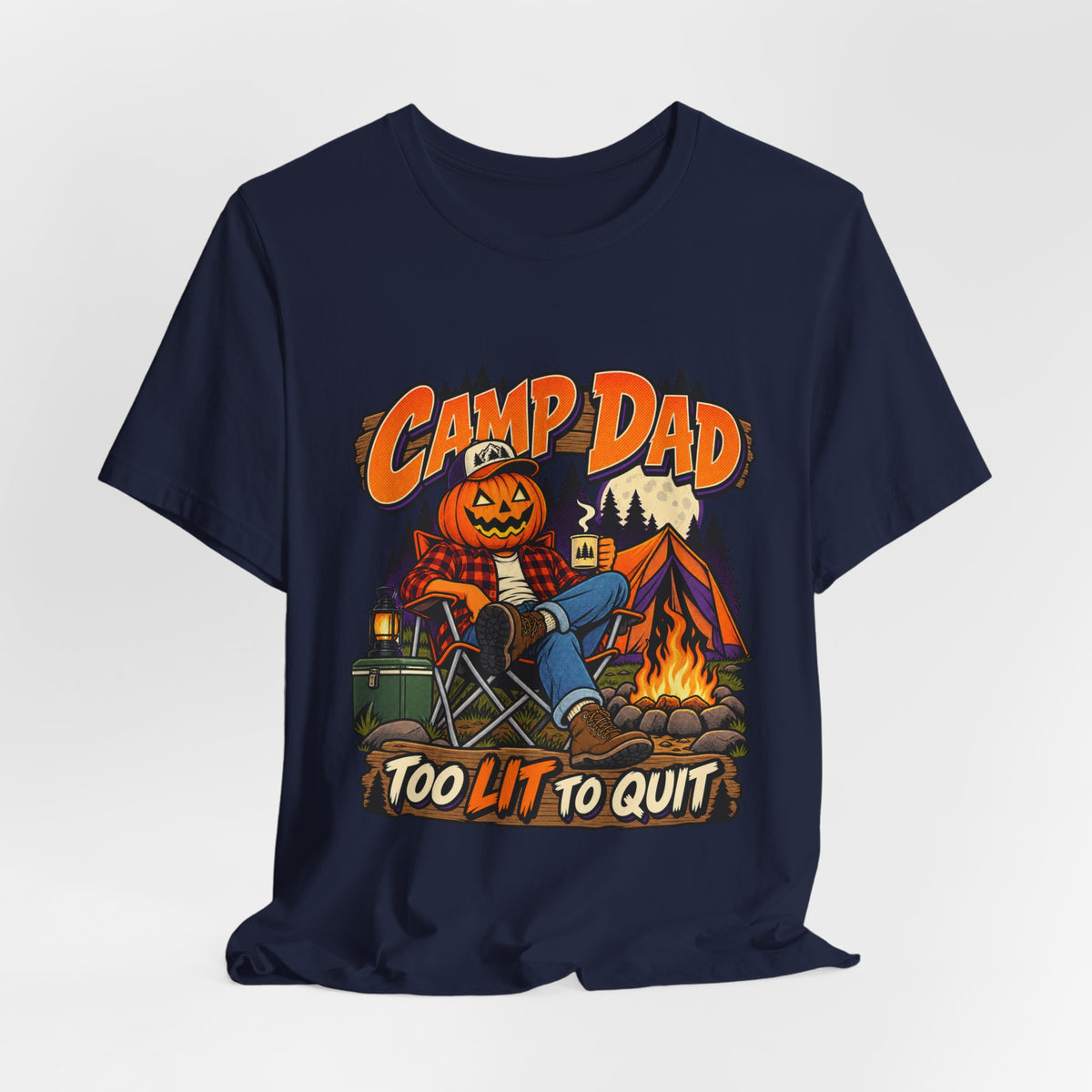 Too Lit To Quit Campfire Tee