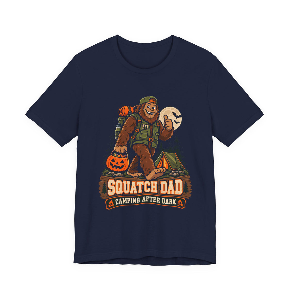 Squatch Dad Camping After Dark Tee