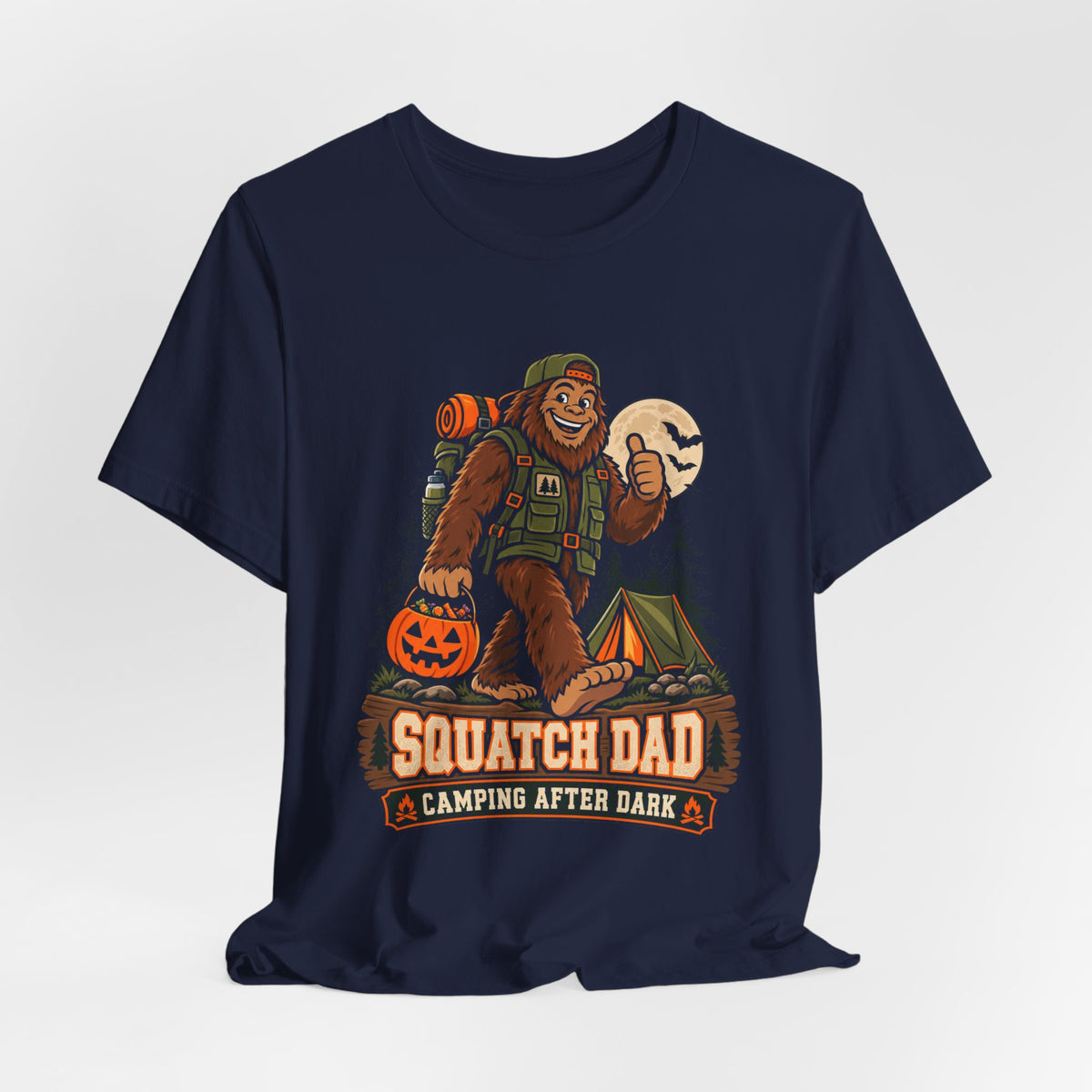 Squatch Dad Camping After Dark Tee
