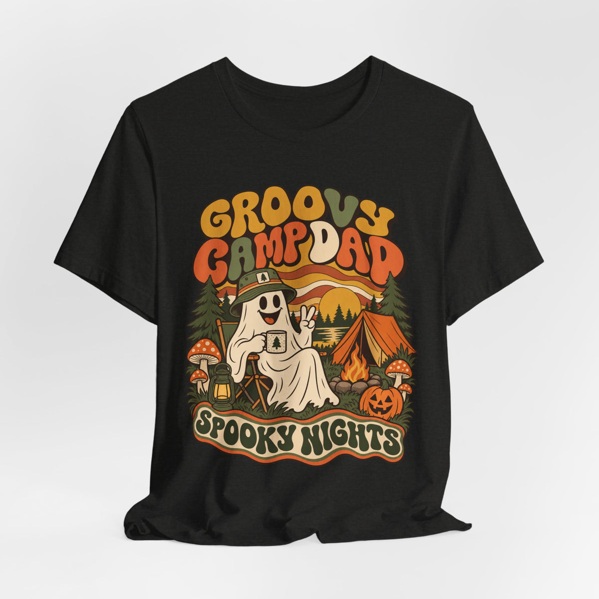 Groovy Camp Dad Spooky Nights Tee