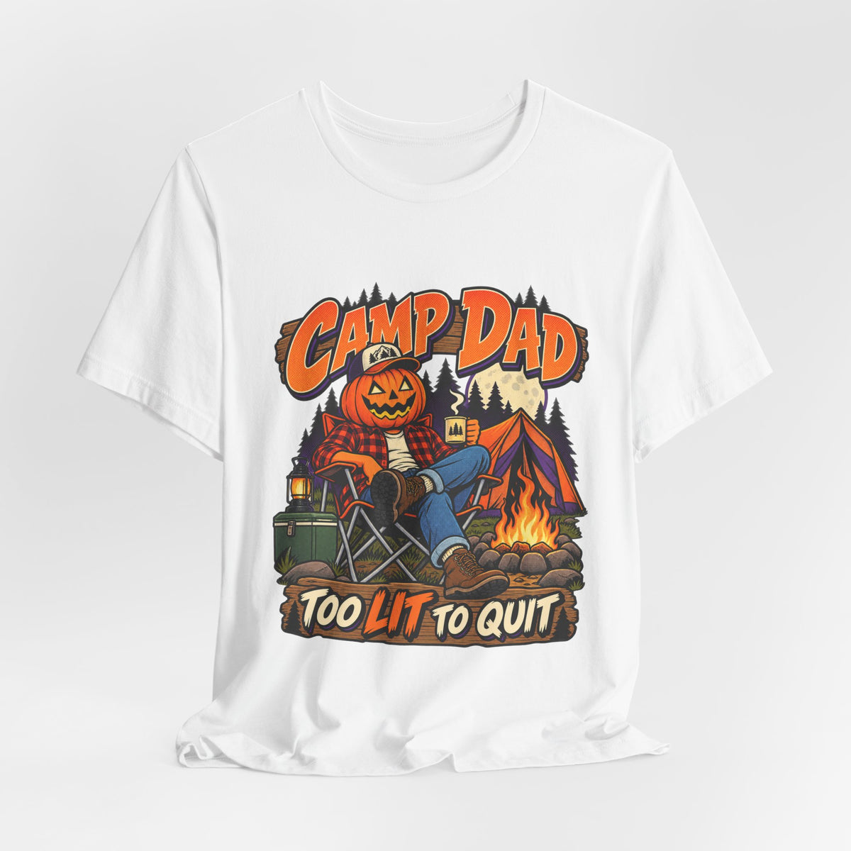 Too Lit To Quit Campfire Tee