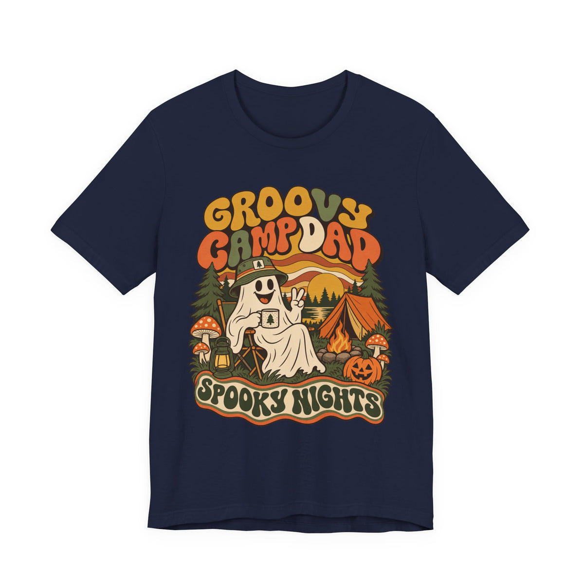 Groovy Camp Dad Spooky Nights Tee