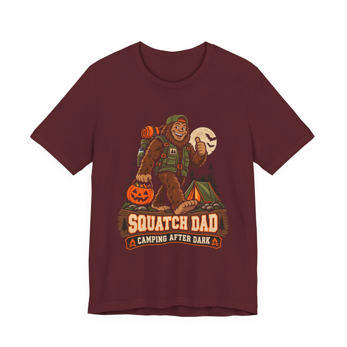 Squatch Dad Camping After Dark Tee