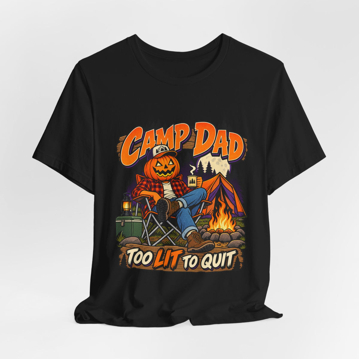 Too Lit To Quit Campfire Tee