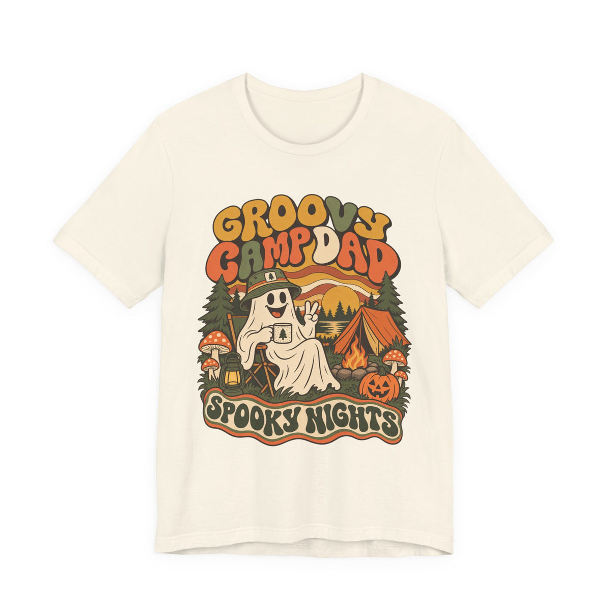 Groovy Camp Dad Spooky Nights Tee