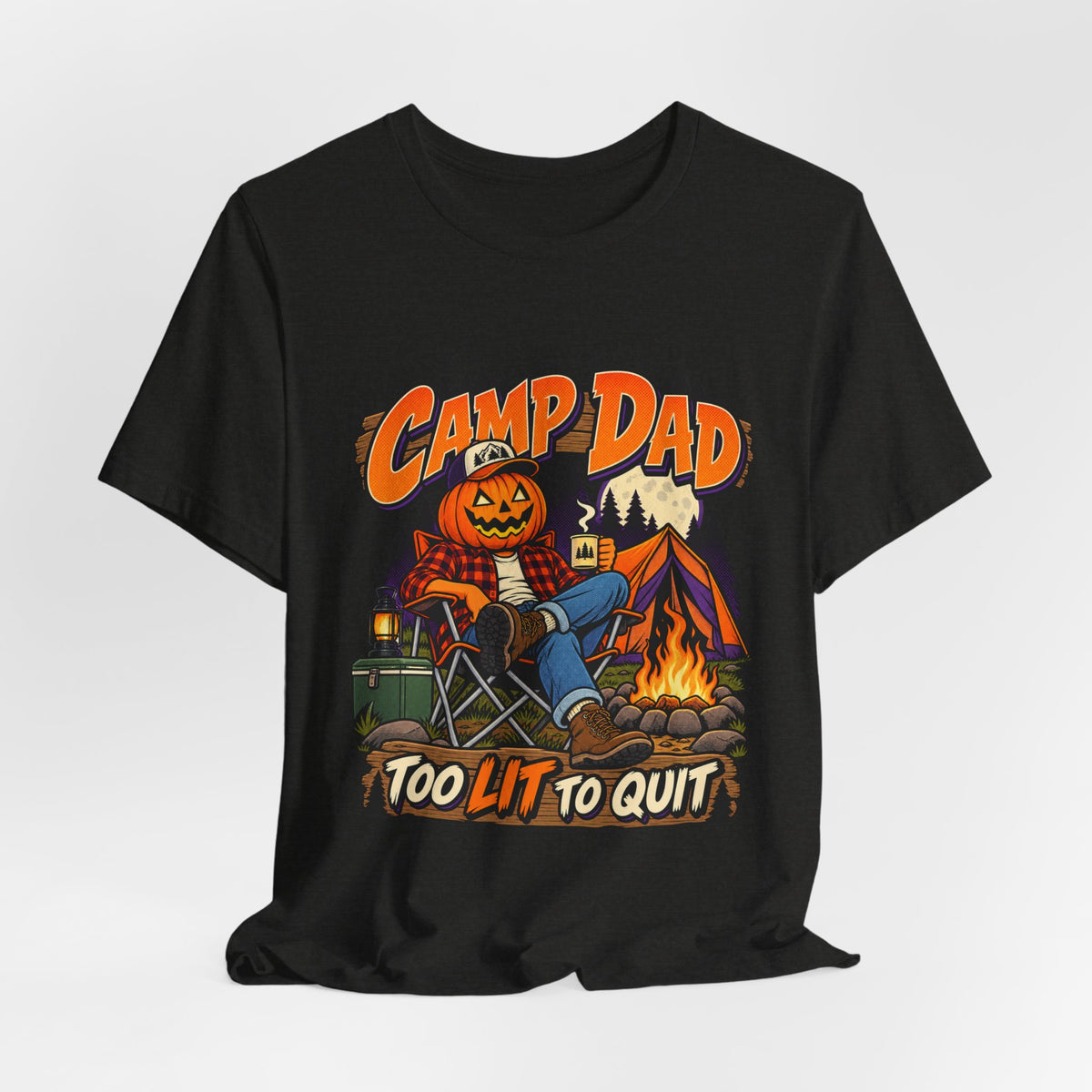 Too Lit To Quit Campfire Tee