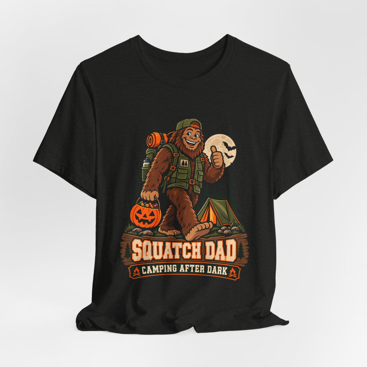 Squatch Dad Camping After Dark Tee