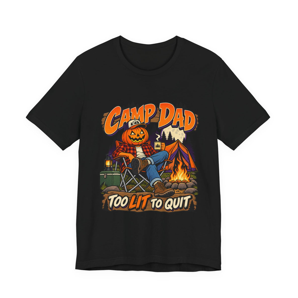 Too Lit To Quit Campfire Tee