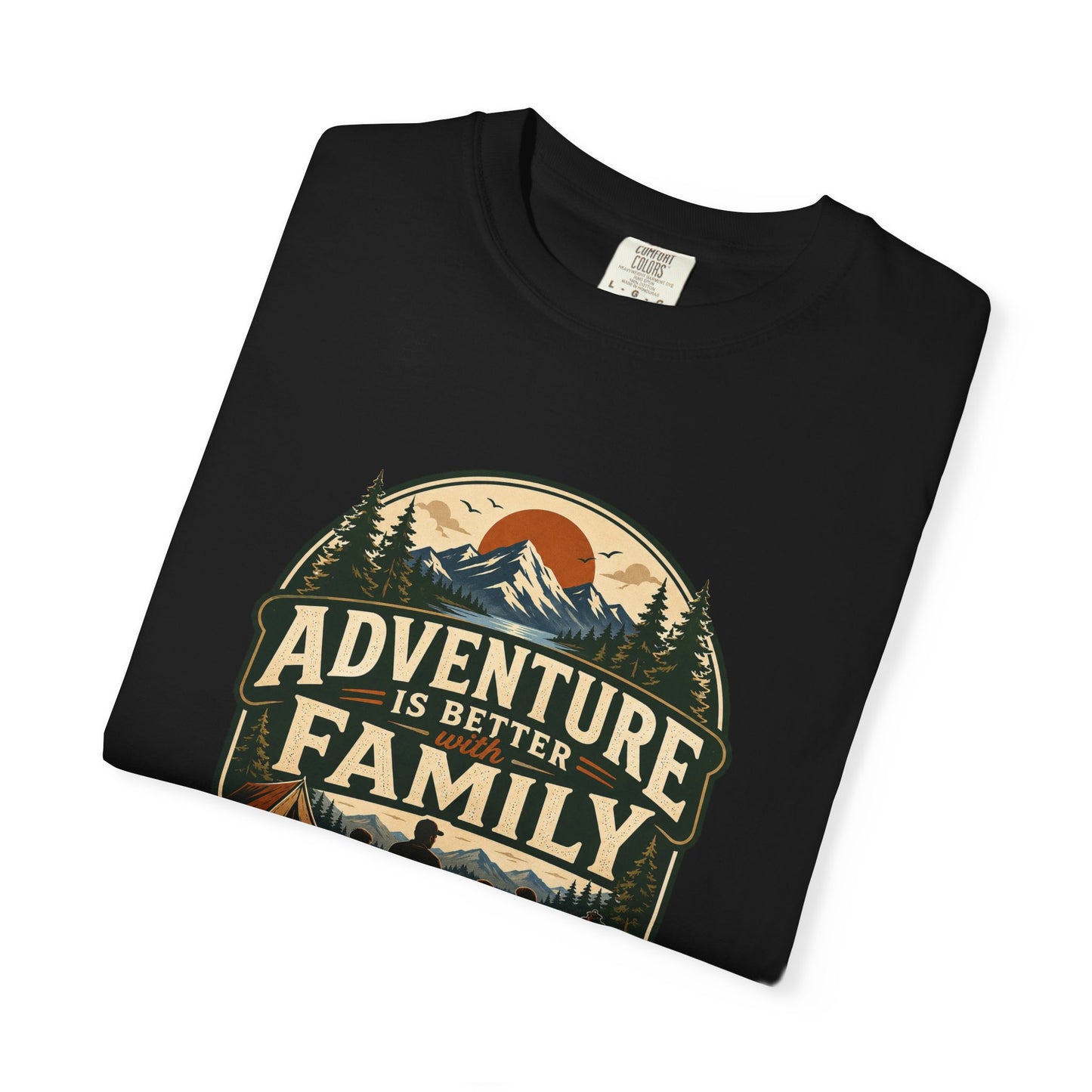 Adventure Is Better With Family T-Shirt — Camping Outdoor Family Graphic Tee