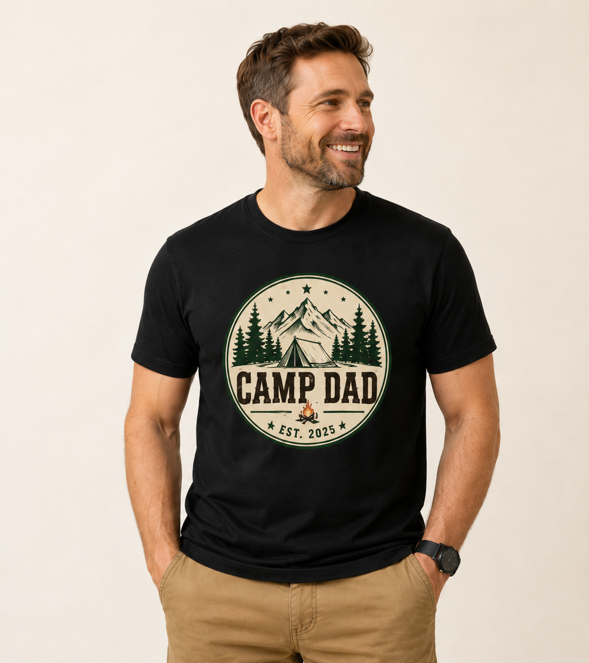 Chief Marshmallow Officer T-Shirt - Camp Dad Tee