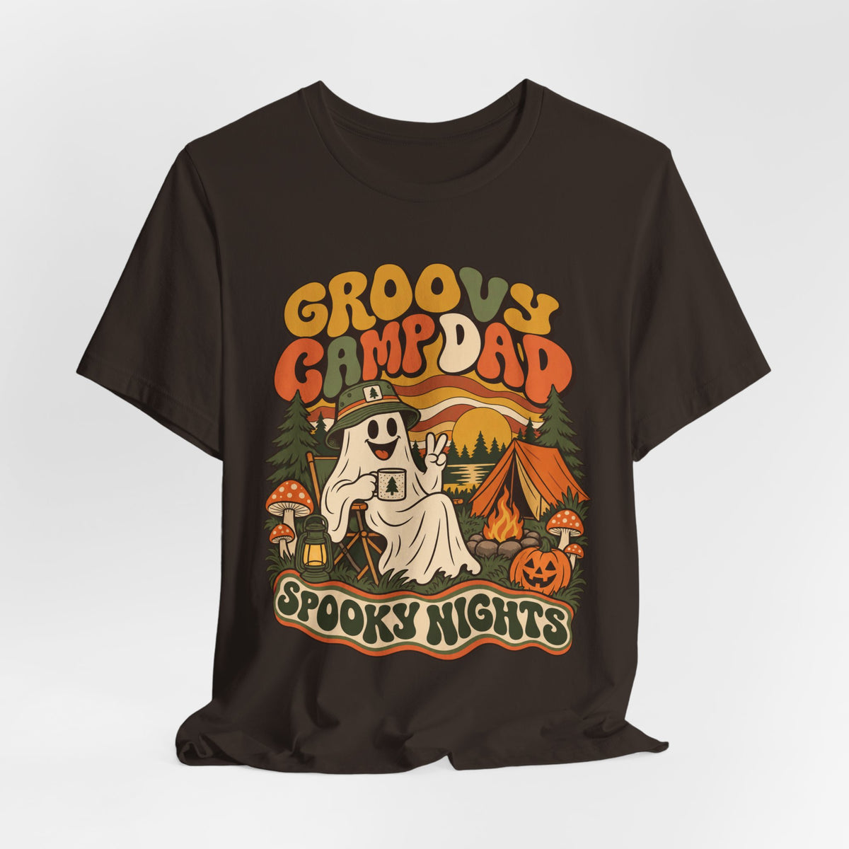 Groovy Camp Dad Spooky Nights Tee