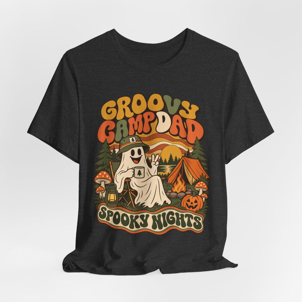 Groovy Camp Dad Spooky Nights Tee
