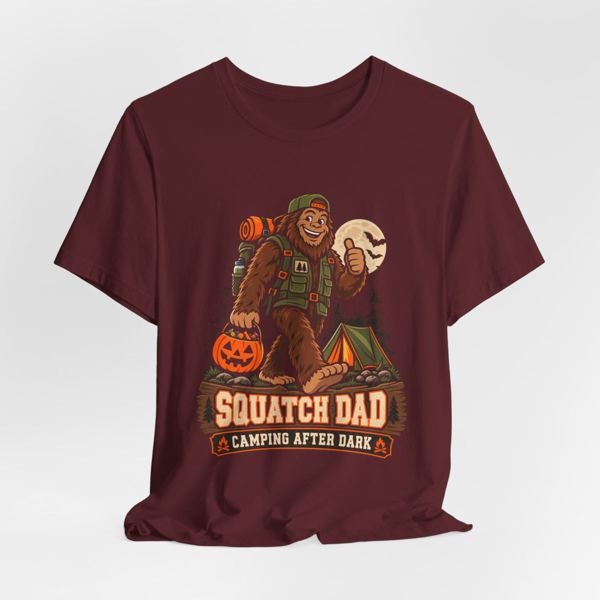 Squatch Dad Camping After Dark Tee