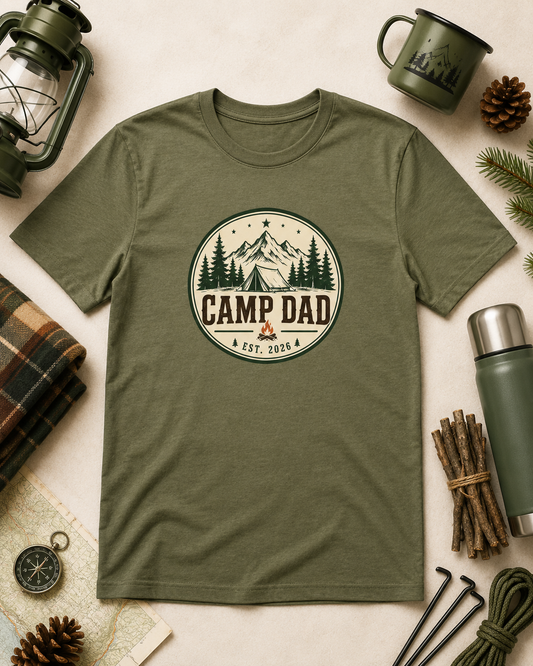 Chief Marshmallow Officer T-Shirt - Camp Dad Tee