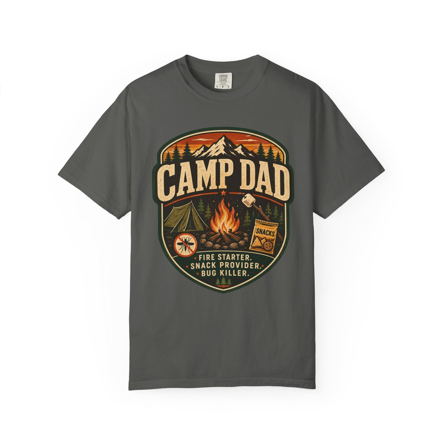 Camp Dad T-Shirt — Vintage Camping World Tour Graphic Tee