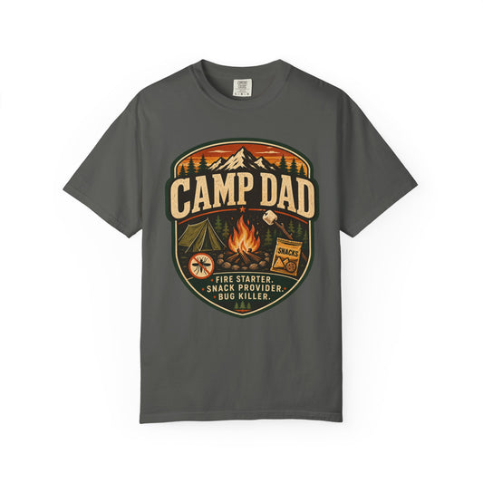 Camp Dad T-Shirt — Vintage Camping World Tour Graphic Tee