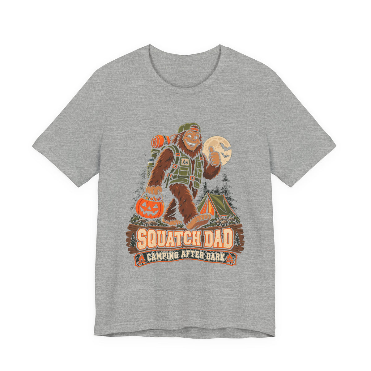 Squatch Dad Camping After Dark Tee