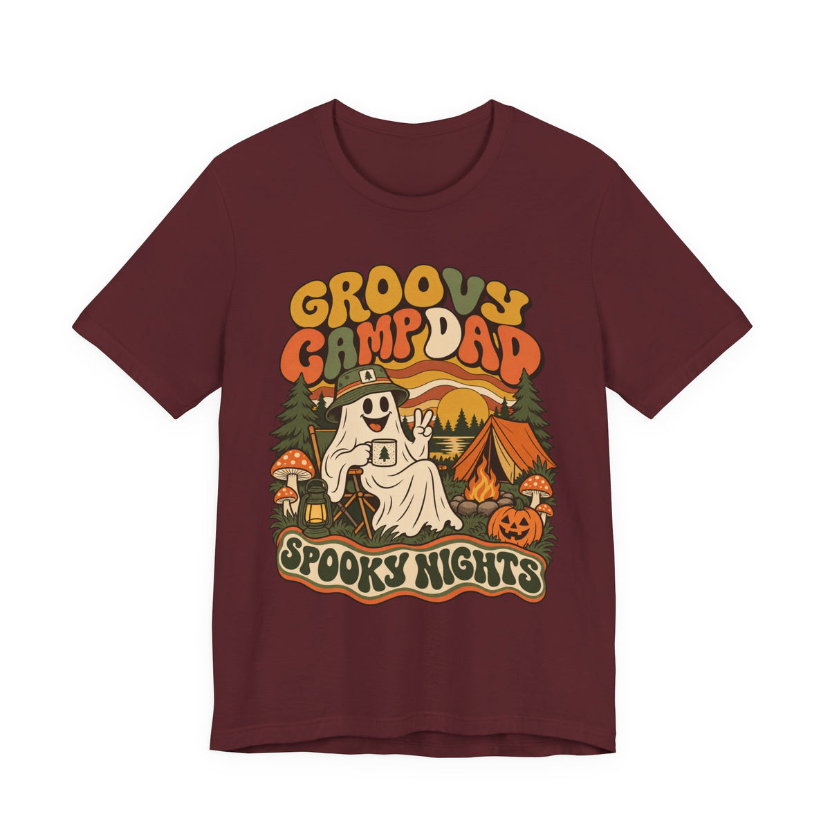 Groovy Camp Dad Spooky Nights Tee