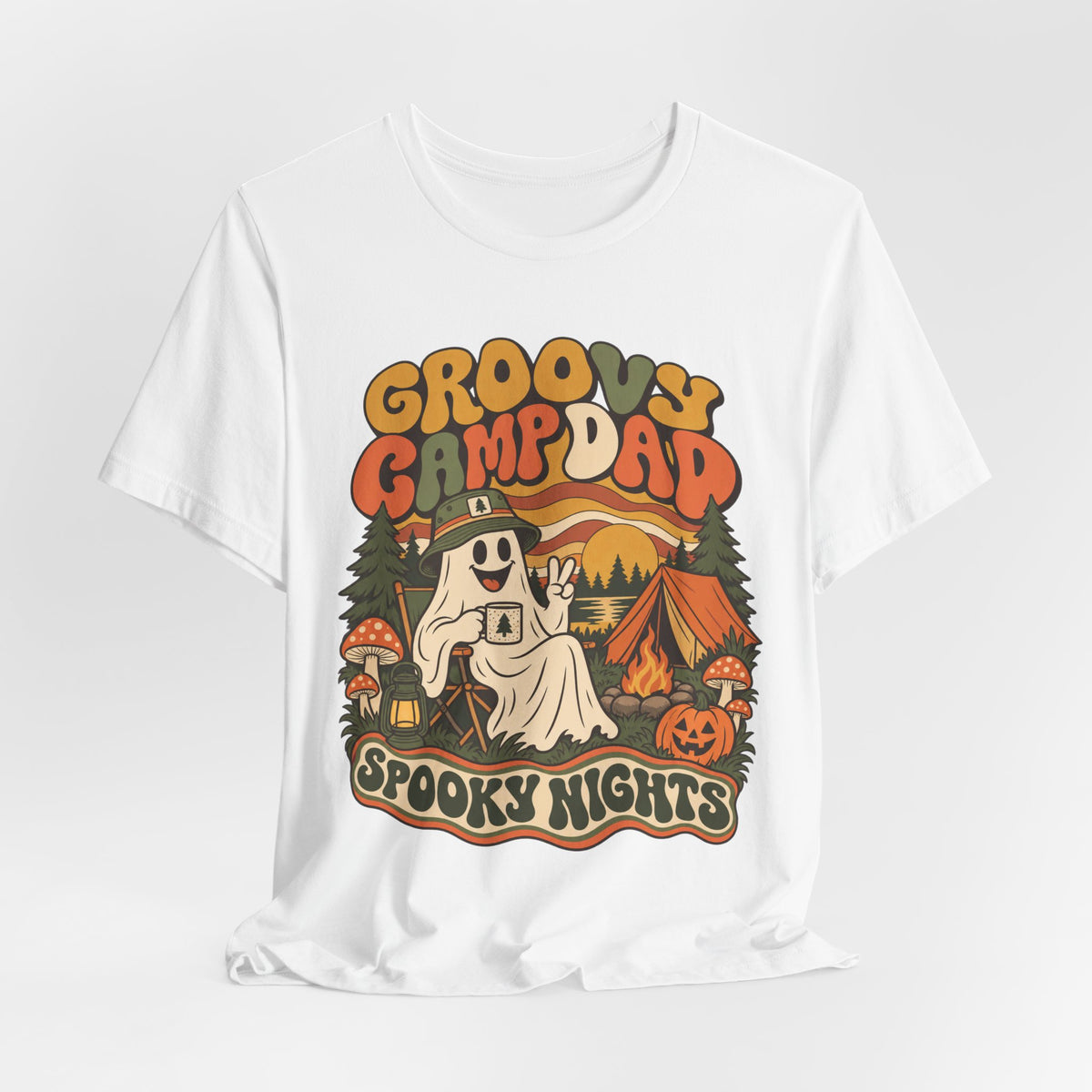 Groovy Camp Dad Spooky Nights Tee