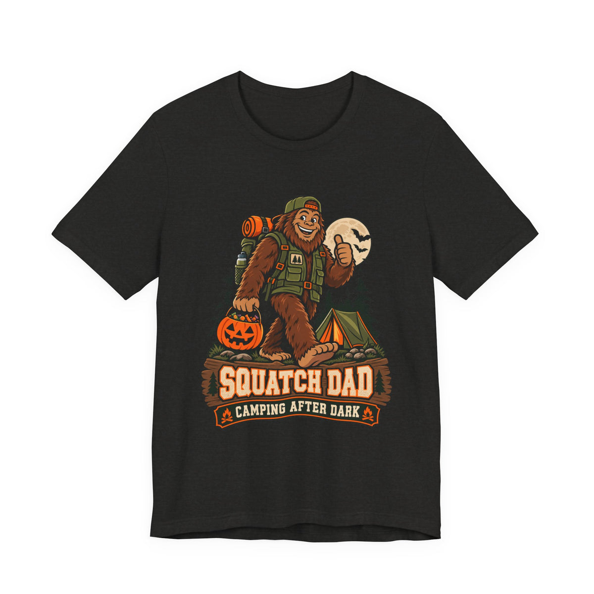 Squatch Dad Camping After Dark Tee