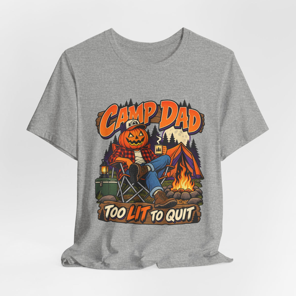 Too Lit To Quit Campfire Tee
