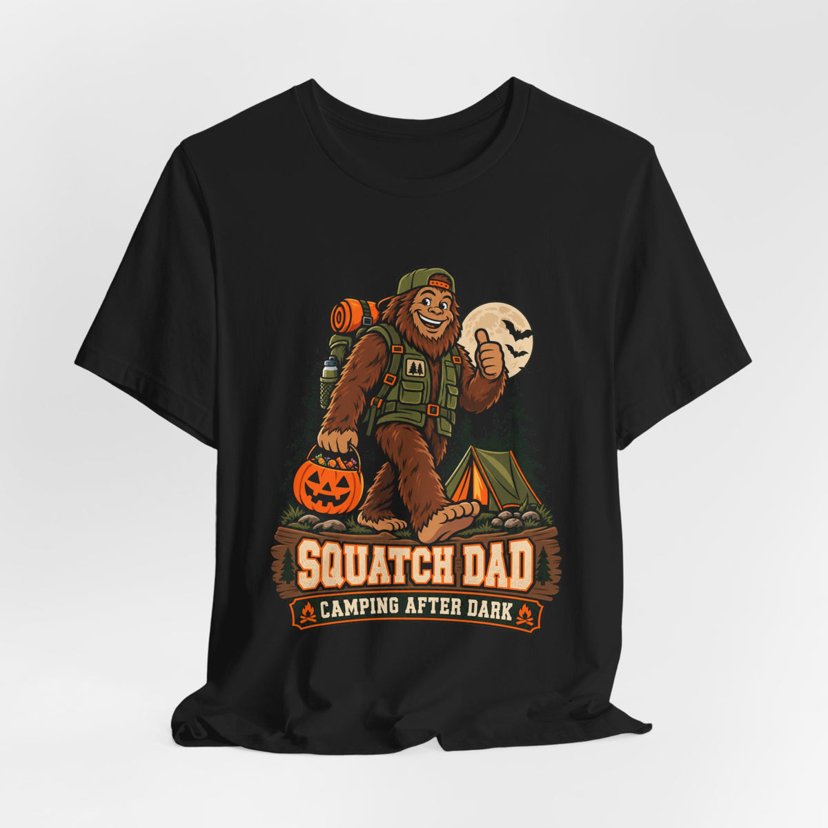Squatch Dad Camping After Dark Tee