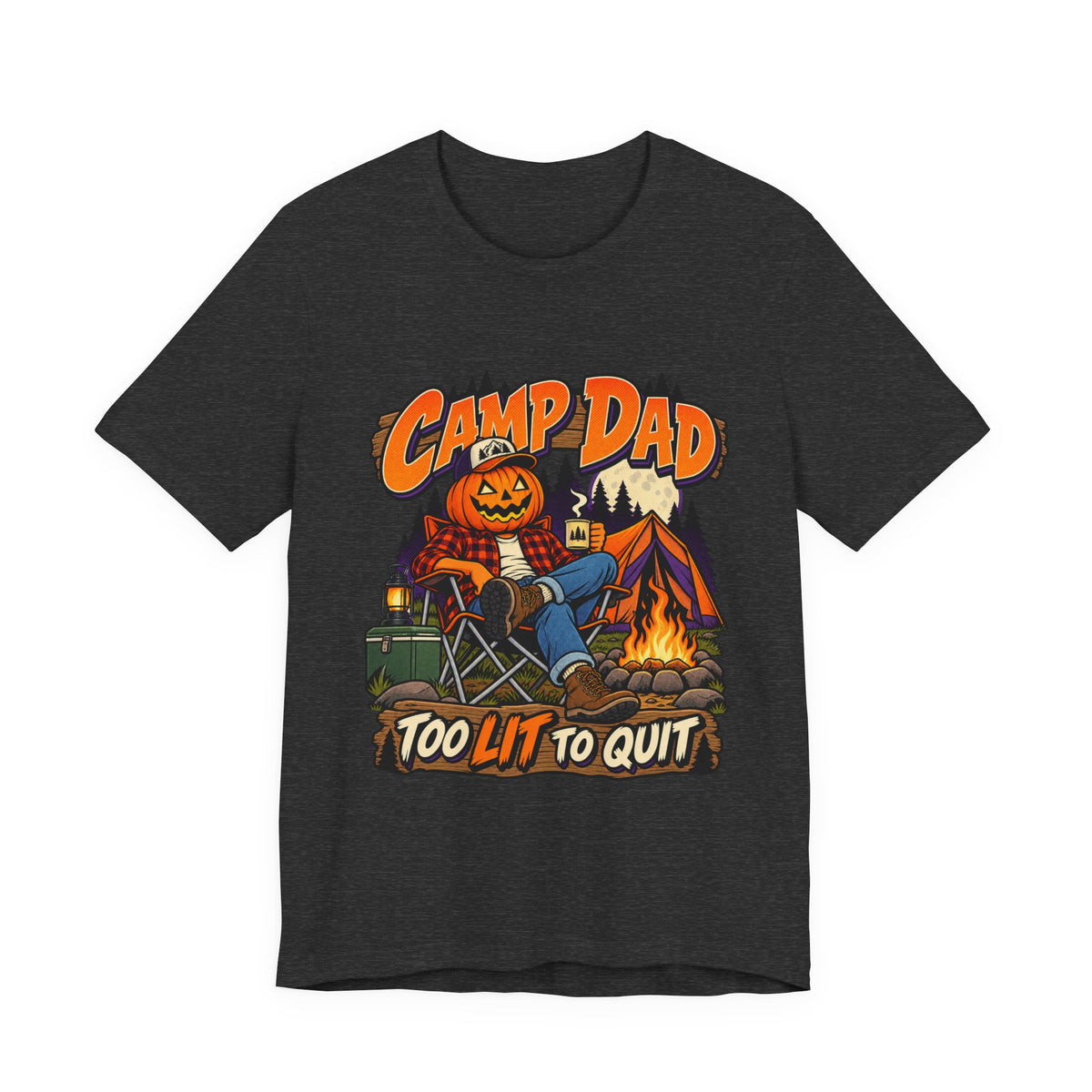 Too Lit To Quit Campfire Tee