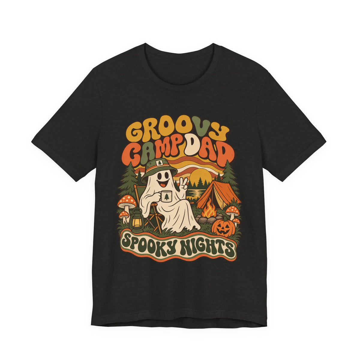 Groovy Camp Dad Spooky Nights Tee