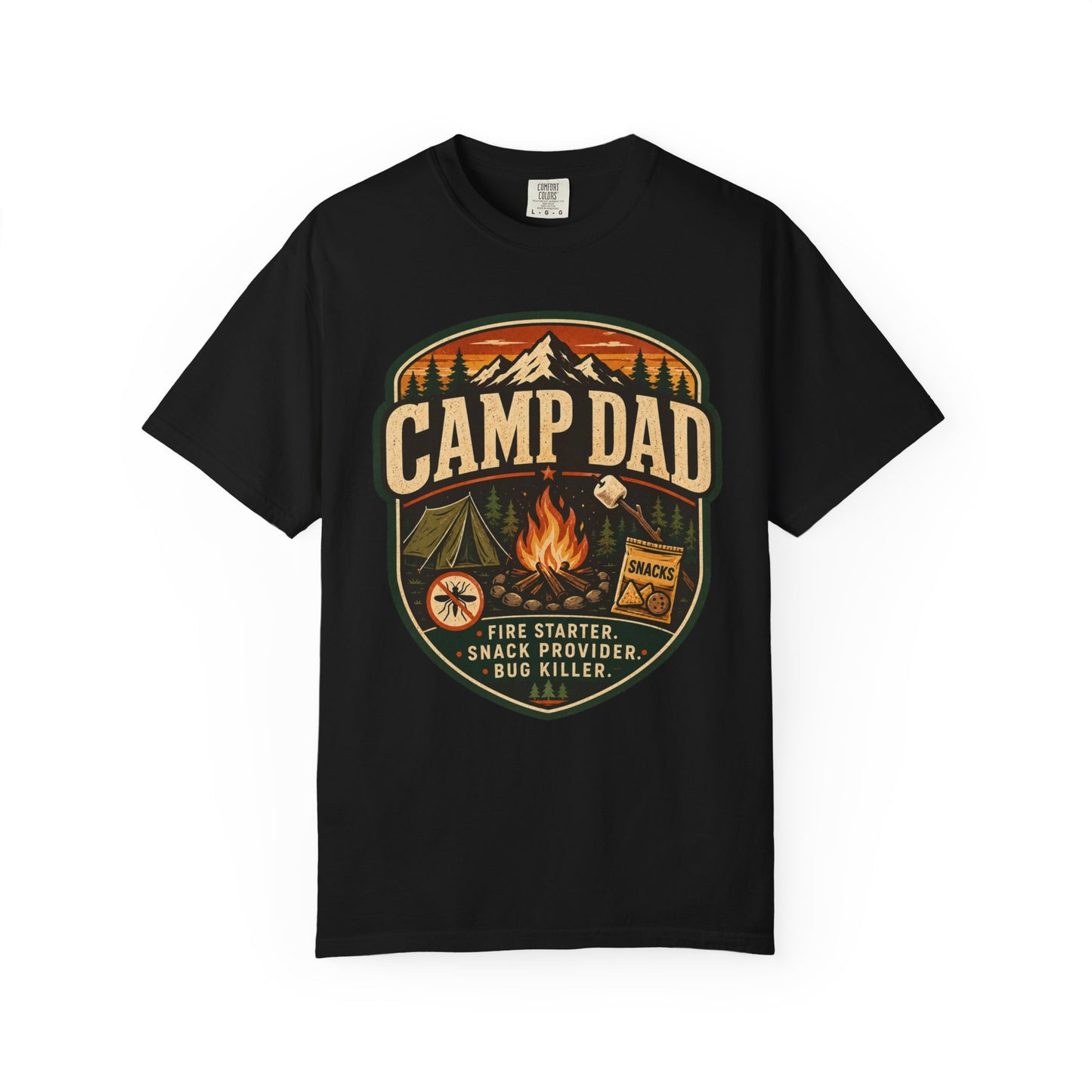 Camp Dad T-Shirt — Vintage Camping World Tour Graphic Tee