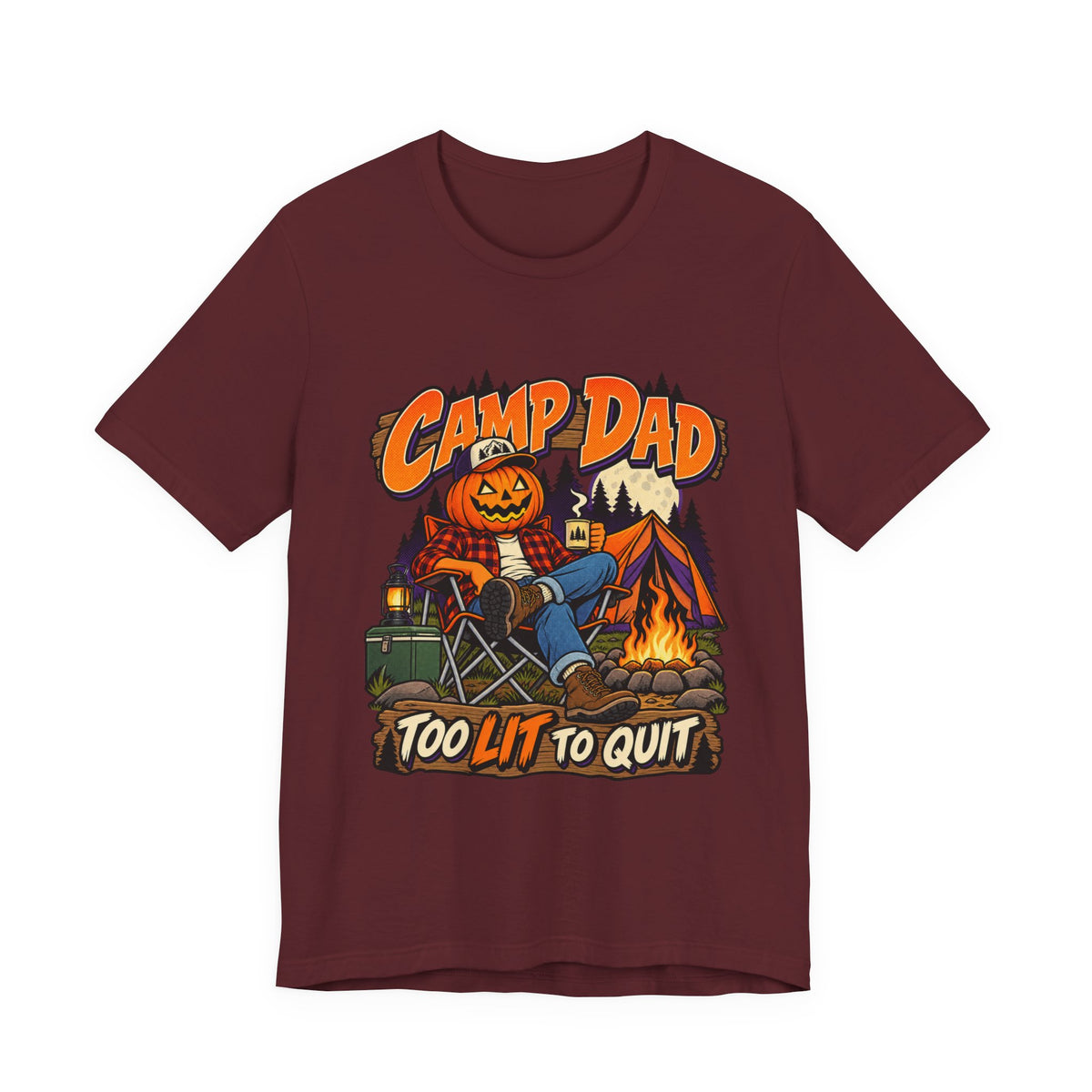 Too Lit To Quit Campfire Tee