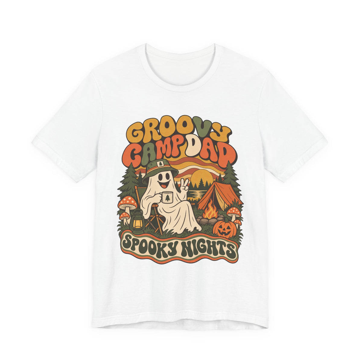 Groovy Camp Dad Spooky Nights Tee