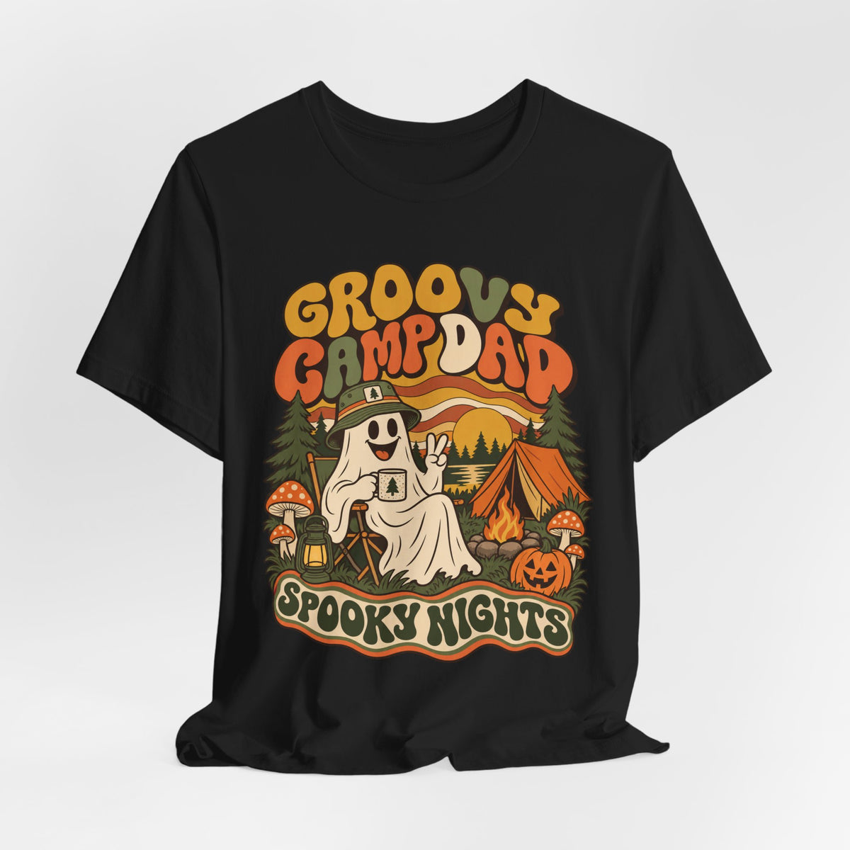 Groovy Camp Dad Spooky Nights Tee