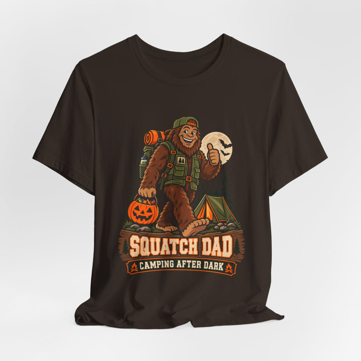 Squatch Dad Camping After Dark Tee