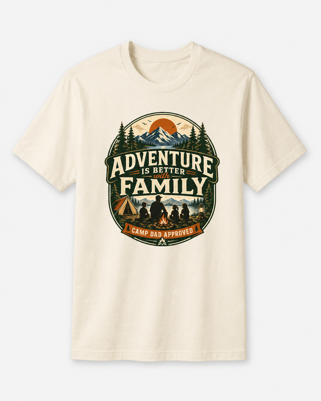 Adventure Is Better With Family T-Shirt — Camping Outdoor Family Graphic Tee